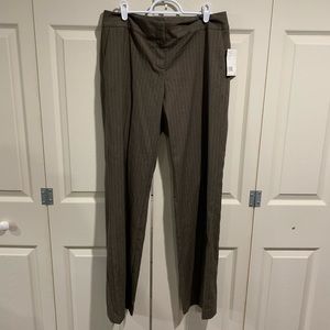 NWT Access Brown Striped Pants Size 8.